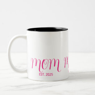 Caneca De Café Em Dois Tons Mãe Estabelecida Letra Rosa Nova Camisa de Present