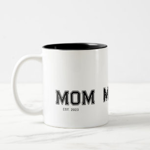 Caneca De Café Em Dois Tons Mãe Estabelecida Nova Mãe Presente Café de Duas Co