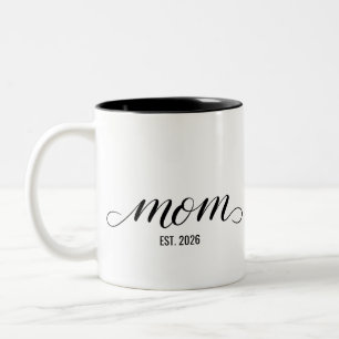 Caneca De Café Em Dois Tons Mãe Estabelecida Novo Presente de Mãe