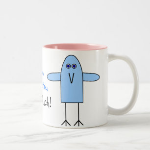 Caneca De Café Em Dois Tons Mãe, eu te amo este muita!