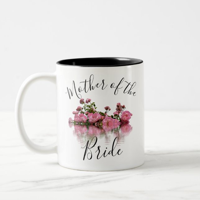 Caneca De Café Em Dois Tons Mãe Floral do Café Bicarbonato de Dois Toneladas (Esquerda)