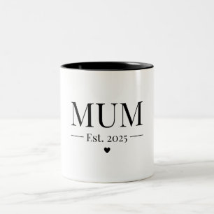 Caneca De Café Em Dois Tons Mãe Fundada em 2025