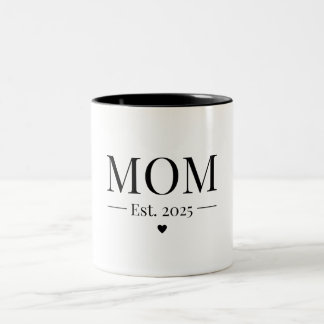 Caneca De Café Em Dois Tons Mãe Fundada em 2025