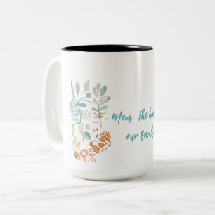 Caneca De Café Em Dois Tons Mãe Mug - Minimalista Presente no Dia da Mãe Ele