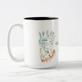 Caneca De Café Em Dois Tons Mãe Mug - Minimalista | Presente no Dia da Mãe Ele
