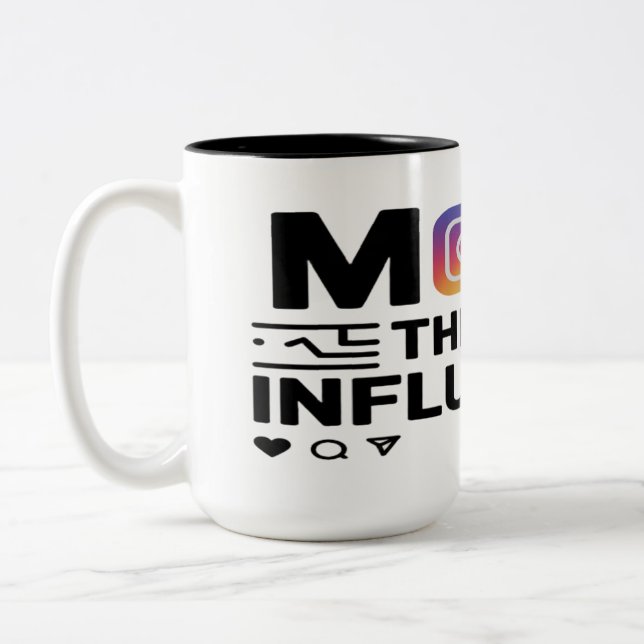 Caneca De Café Em Dois Tons Mãe: O Influenciador OG (Esquerda)