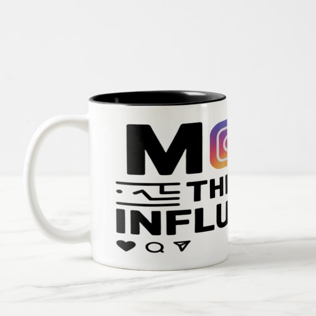 Caneca De Café Em Dois Tons Mãe: O Influenciador OG (Esquerda)