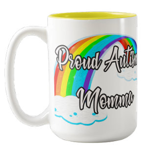 Caneca De Café Em Dois Tons Mãe Orgulhosa do Autismo