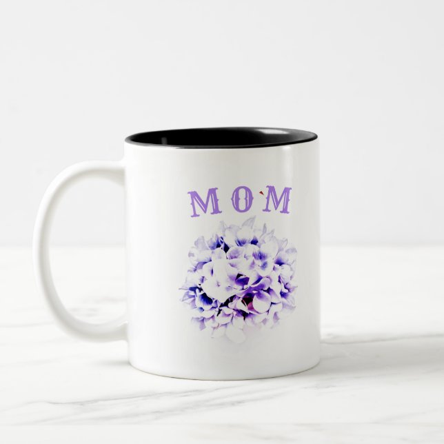 Caneca De Café Em Dois Tons Mãe Personalizada (Esquerda)