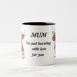 Caneca De Café Em Dois Tons Mãe Personalizada Coffee Coffee