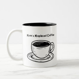 Caneca De Café Em Dois Tons Mãe Sem Café Mug