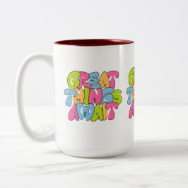 Caneca De Café Em Dois Tons "Mãe, Você É A Asa Dela"