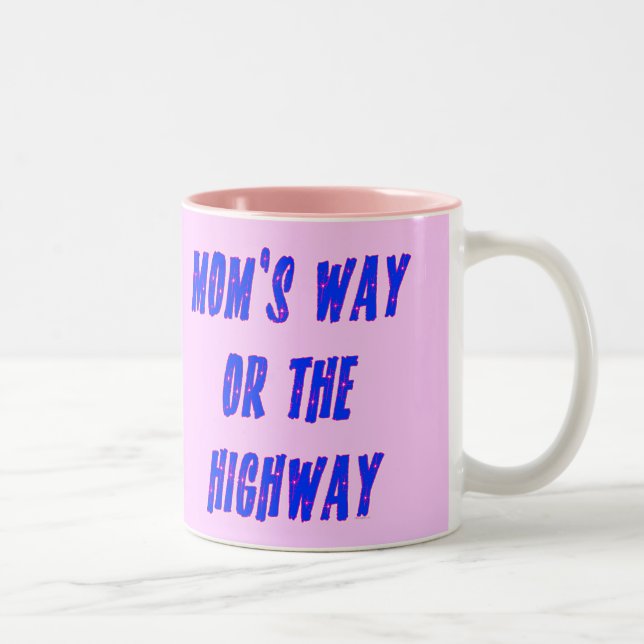 Caneca De Café Em Dois Tons Mães Way ou Highway Say (Direita)