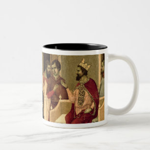 Caneca De Café Em Dois Tons Maesta: Jesus antes de Herod, 1308-11