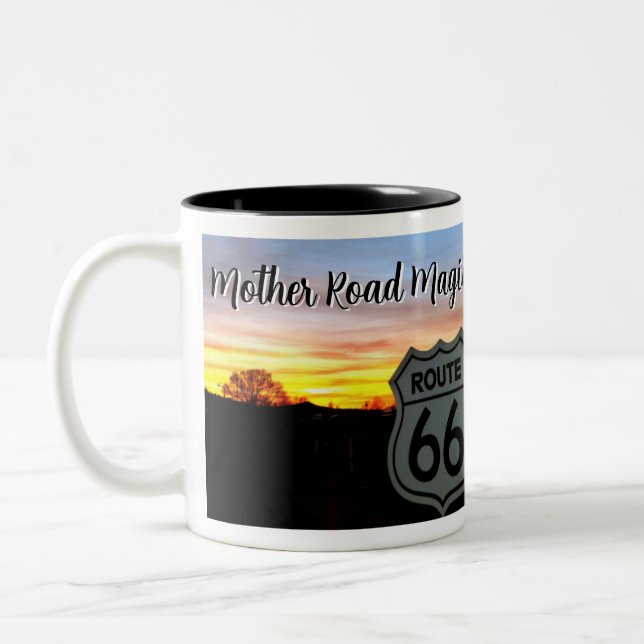 Caneca De Café Em Dois Tons Magia da Estrada Mãe (Esquerda)