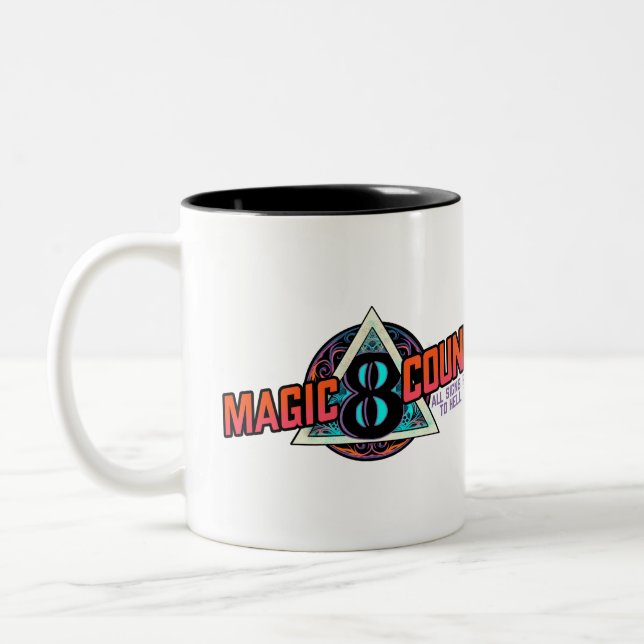 Caneca De Café Em Dois Tons Magic 8 Count Mug (Esquerda)