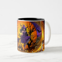 Caneca De Café Em Dois Tons Mágica bruxa mimada