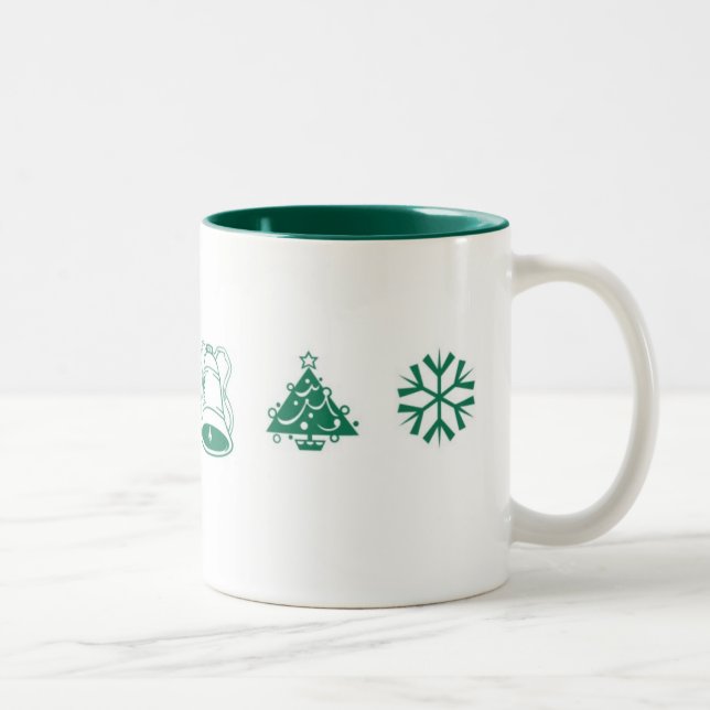 Caneca De Café Em Dois Tons Mágica do Natal (Direita)