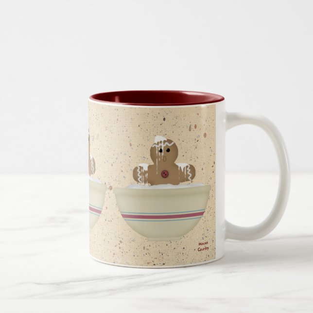 Caneca De Café Em Dois Tons Mágica Pão-Pão-Pão (Direita)