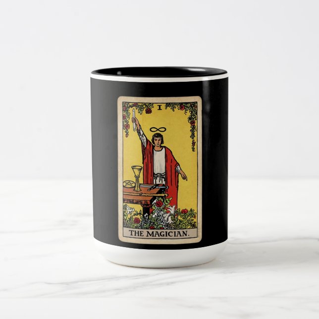 Caneca De Café Em Dois Tons Magician Tarot (Centro)