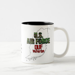 Caneca De Café Em Dois Tons Mágina de Veteran da Força Aérea