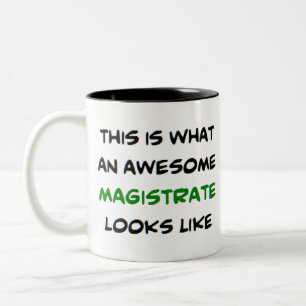 Caneca De Café Em Dois Tons magistrado incrível