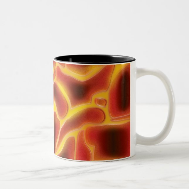 Caneca De Café Em Dois Tons Magma de Lava (Direita)