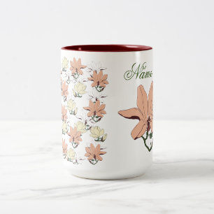 Caneca De Café Em Dois Tons Magnolia Primavera