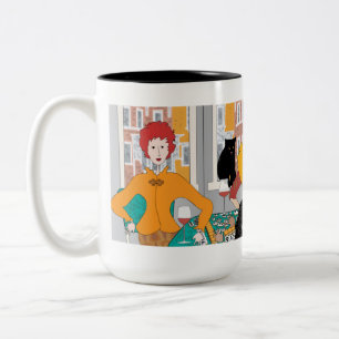 Caneca De Café Em Dois Tons Mah Jongg Mahj Night Mug