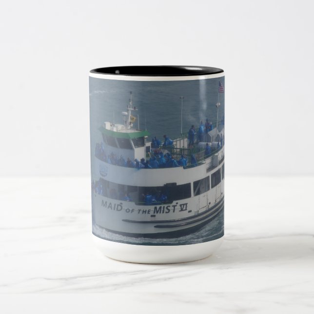 Caneca De Café Em Dois Tons Maid de neblina no rio Niagara (Centro)