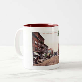 Caneca De Café Em Dois Tons Main Street, Dover, New Jersey Vintage