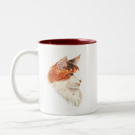 Caneca De Café Em Dois Tons Maine Coon Mug