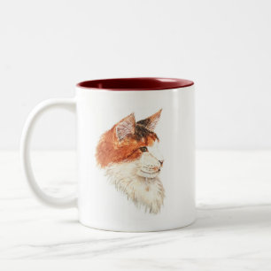 Caneca De Café Em Dois Tons Maine Coon Mug
