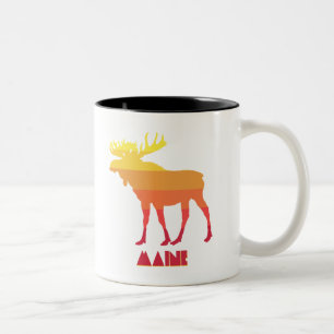 Caneca De Café Em Dois Tons Maine Moose