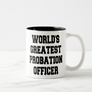 Caneca De Café Em Dois Tons Maior Oficial de Probações do Mundo