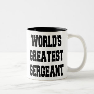 Caneca De Café Em Dois Tons Maior Sargento do Mundo