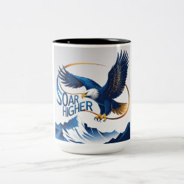 Caneca De Café Em Dois Tons Mais alto de Soar
