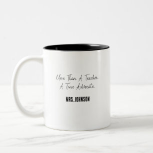 Caneca De Café Em Dois Tons Mais do que um Professor, um Verdadeiro Defensor d