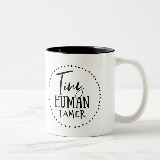 Caneca De Café Em Dois Tons Mais doméstico humano minúsculo (Direita)