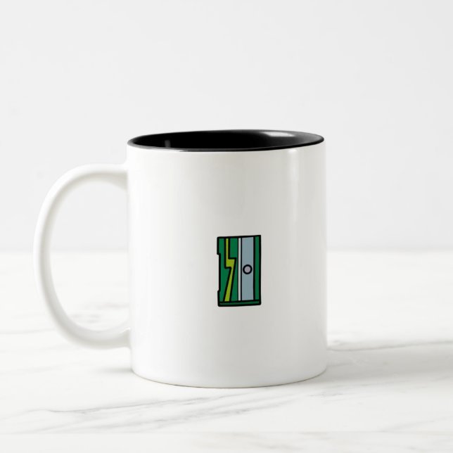 Caneca De Café Em Dois Tons Mais nítido (Esquerda)