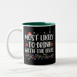 Caneca De Café Em Dois Tons Mais Propenso a Beber Com os Elfos Bebida Elfica