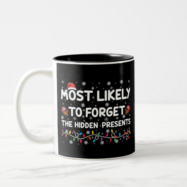 Caneca De Café Em Dois Tons Mais Provável a Esquecer os Presentes Escondidos d (Esquerda)
