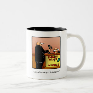 Caneca De Café Em Dois Tons Mais velho Engraçado Dom Humor Mug