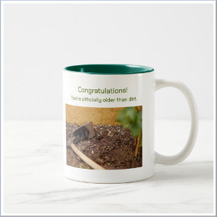 Caneca De Café Em Dois Tons Mais Velho Que Sujeira