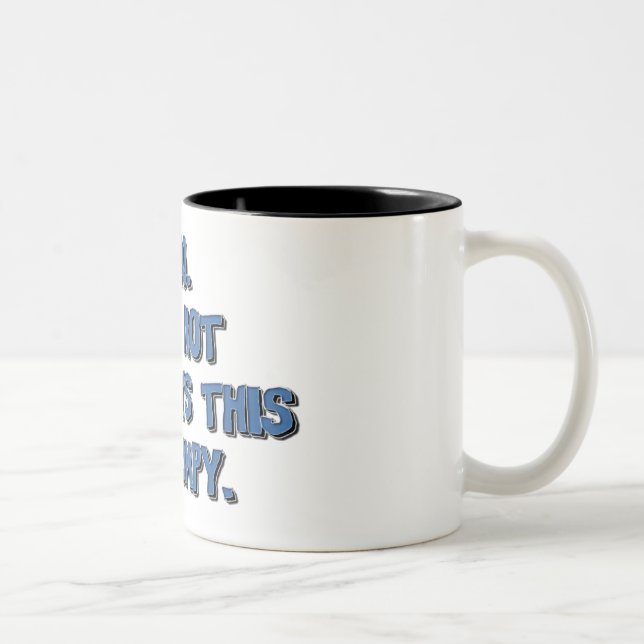 Caneca De Café Em Dois Tons mal-humorado (Direita)