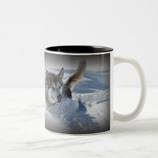 Caneca De Café Em Dois Tons Malamute do Alasca