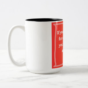Caneca De Café Em Dois Tons Malcolm X Cote se você não se sustentar por algo