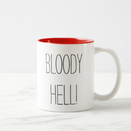 Caneca De Café Em Dois Tons Maldito inferno
