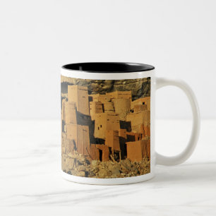 Caneca De Café Em Dois Tons MALI, Dogon Lands. Malinês Tradicional