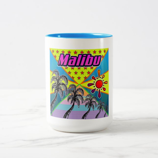 Caneca De Café Em Dois Tons Malibu Freedom Mug Cup (Centro)